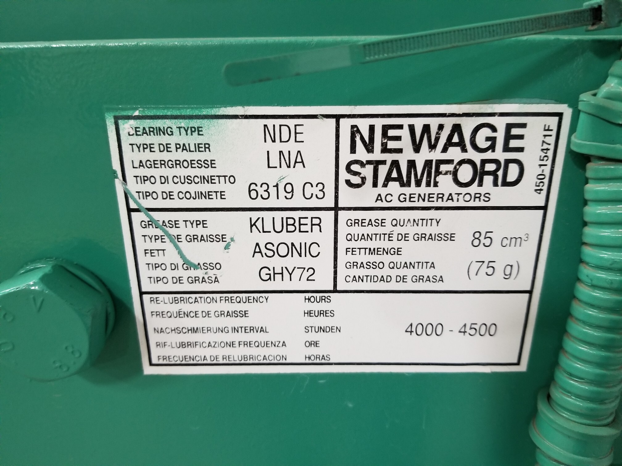 Used Stamford 2000kW 4160V Generator End - React Power Solutions